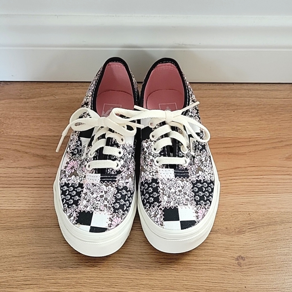 New Kids Vans size 1 floral patchwork